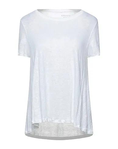 White Plain weave T-shirt