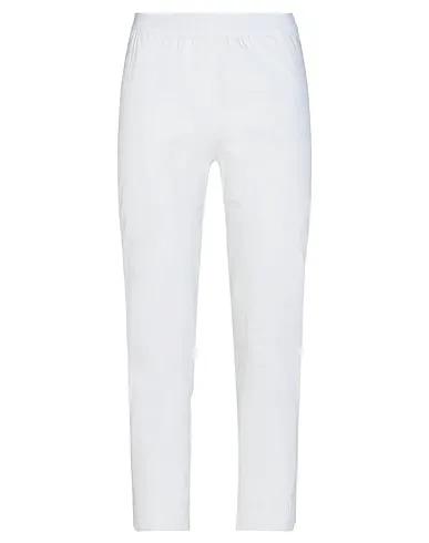 White Poplin Casual pants