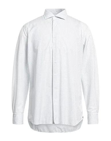 White Poplin Checked shirt