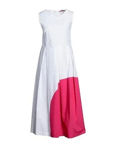White Poplin Midi dress