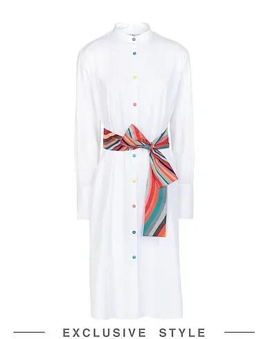 White Poplin Midi dress WOMENS DRESS YOOX CAPSULE
