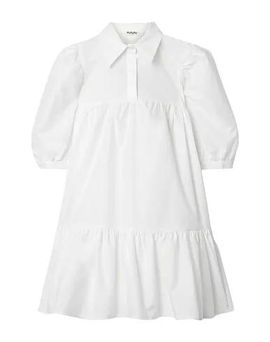 White Poplin Shirt dress
