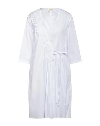 White Poplin Short dress