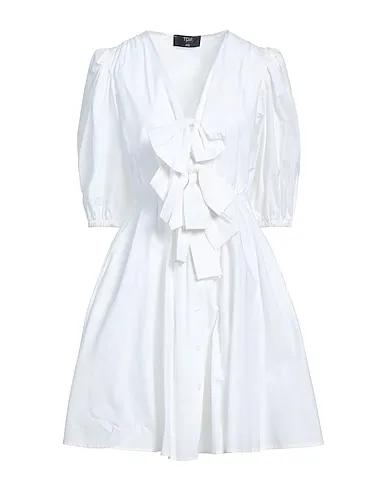 White Poplin Short dress