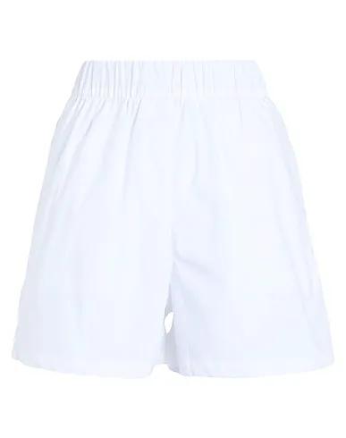 White Poplin Shorts & Bermuda -