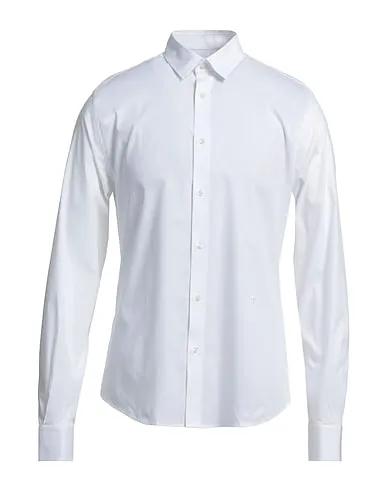 White Poplin Solid color shirt