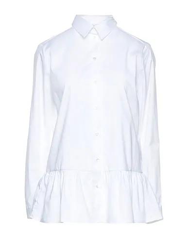 White Poplin Solid color shirts & blouses PATELLA
