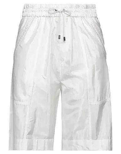 White Satin Cropped pants & culottes