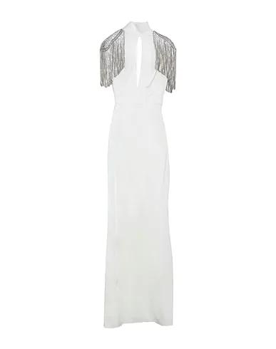 White Satin Long dress