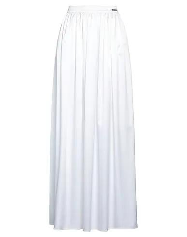White Satin Maxi Skirts
