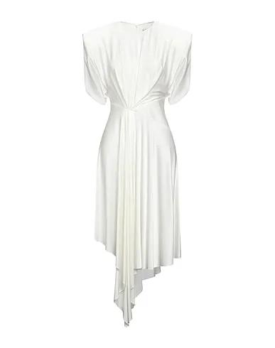 White Satin Midi dress