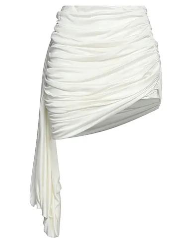 White Satin Mini skirt
