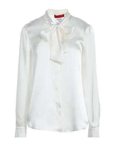 White Satin Shirts & blouses with bow