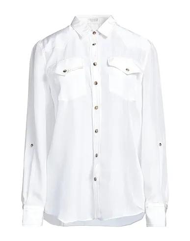 White Satin Silk shirts & blouses
