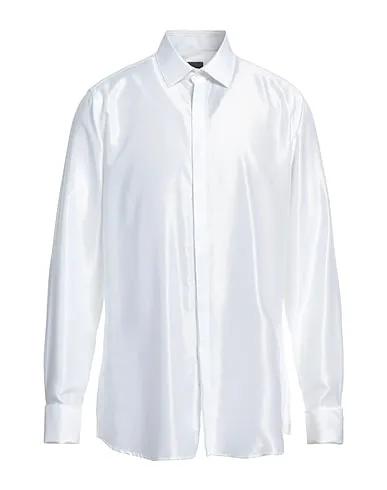 White Satin Solid color shirt