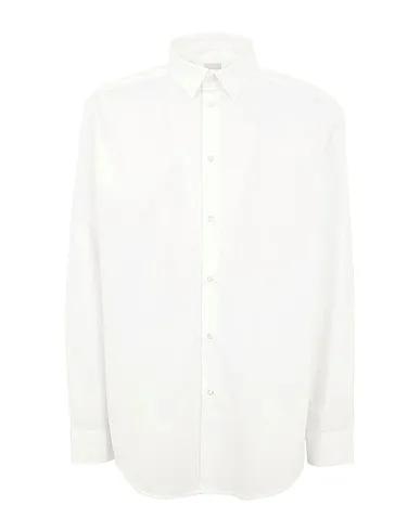White Solid color shirt COTTON-POPLIN OVERSIZED SHIRT
