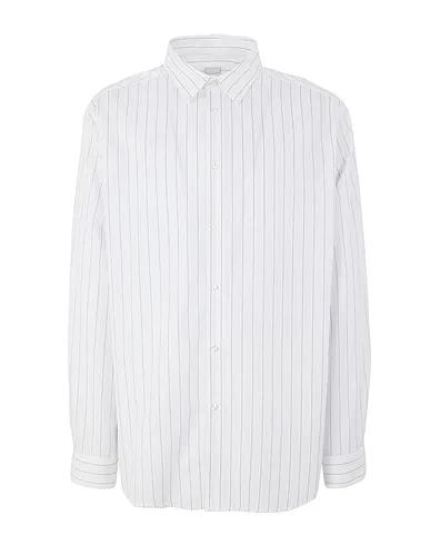 White Striped shirt PINESTRIPE COTTON-POPLIN OVERSIZED SHIRT

