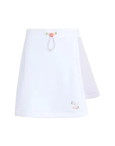White Sweatshirt Mini skirt MIS Skirt
