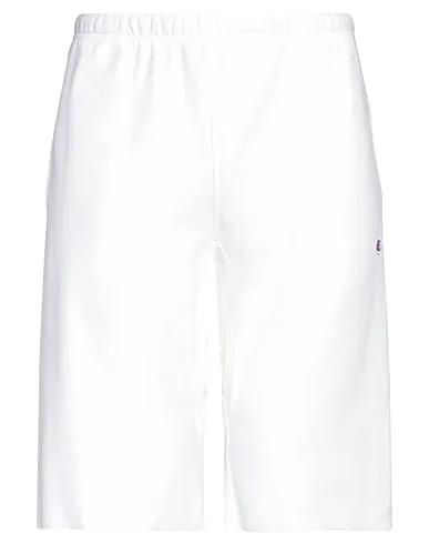 White Sweatshirt Shorts & Bermuda