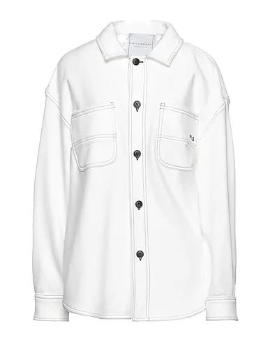 White Sweatshirt Solid color shirts & blouses