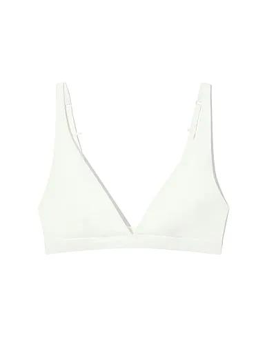 White Synthetic fabric Bra