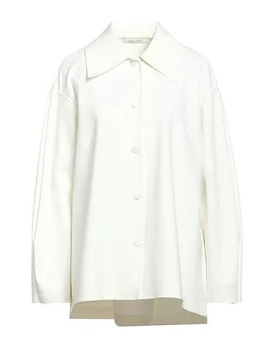 White Synthetic fabric Full-length jacket