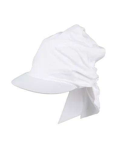 White Synthetic fabric Hat
