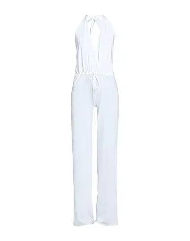 White Synthetic fabric Jumpsuit/one piece