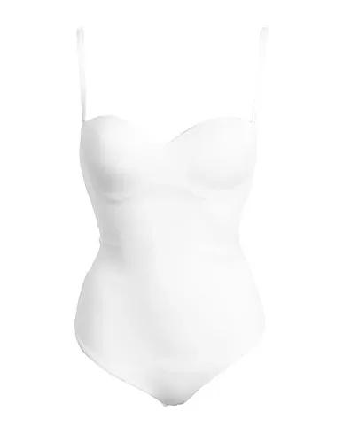 White Synthetic fabric Lingerie bodysuit