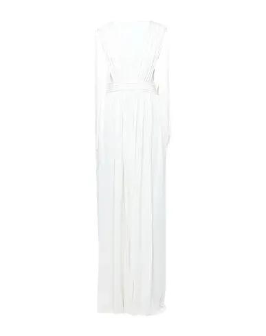 White Synthetic fabric Long dress