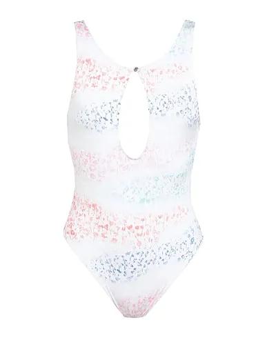 White Synthetic fabric One-piece swimsuits