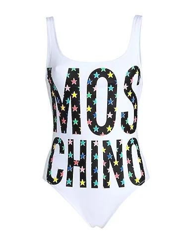 White Synthetic fabric One-piece swimsuits