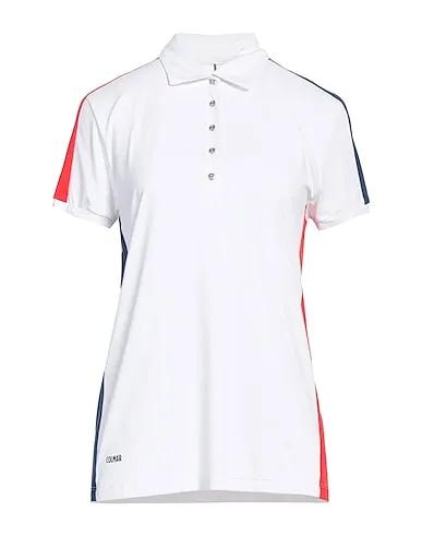 White Synthetic fabric Polo shirt