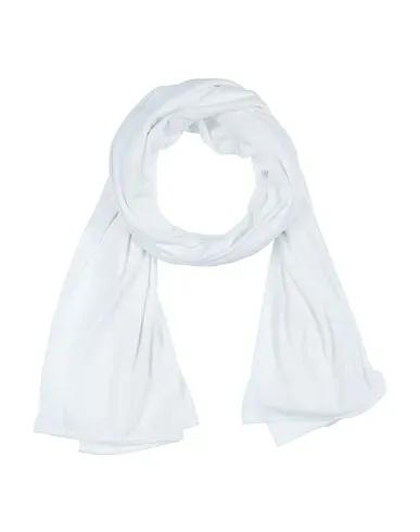 White Synthetic fabric Scarves and foulards