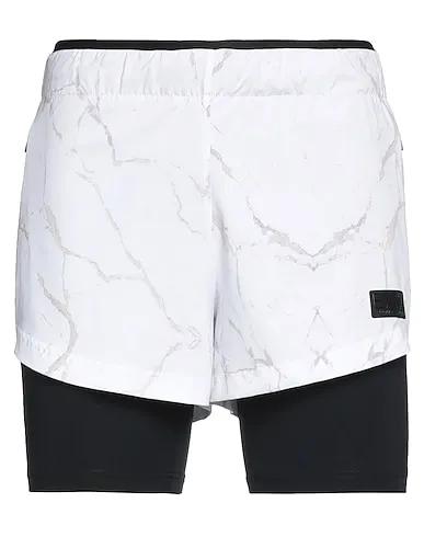 White Synthetic fabric Shorts & Bermuda
