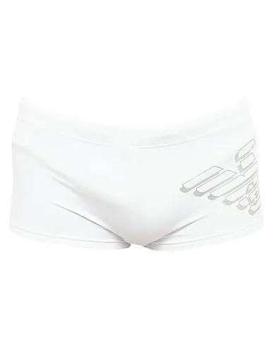 White Synthetic fabric Swim shorts