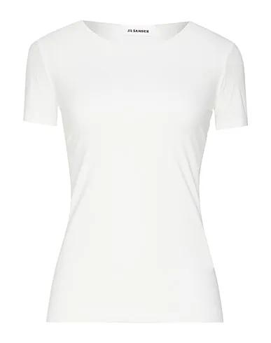 White Synthetic fabric T-shirt