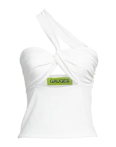 White Synthetic fabric Top