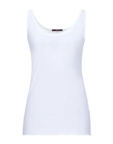 White Synthetic fabric Top
