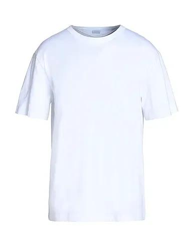 White T-shirt ORGANIC COTTON S/SLEEVE T-SHIRT WITH PRINT
