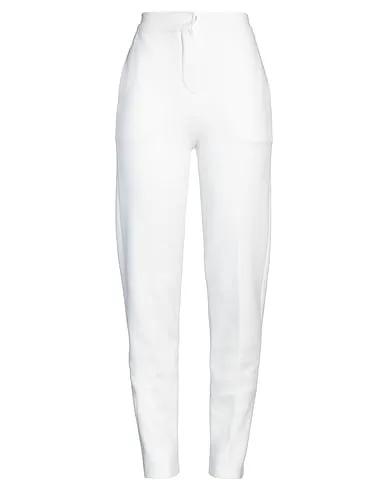 White Taffeta Casual pants
