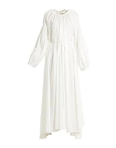 White Taffeta Long dress