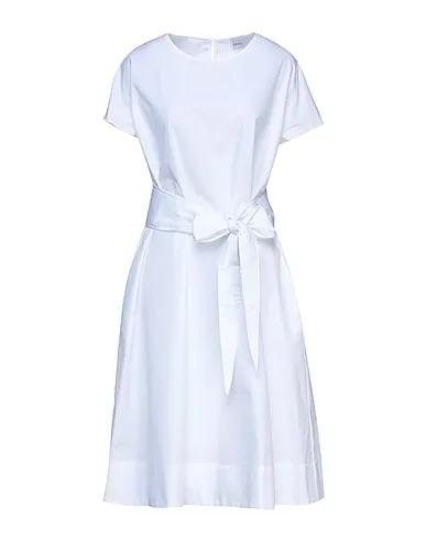 White Taffeta Midi dress