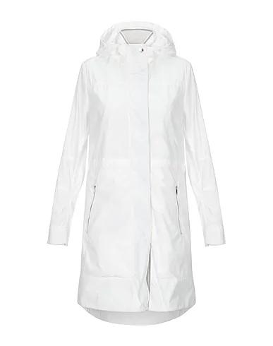 White Techno fabric Full-length jacket