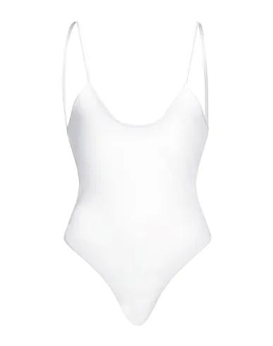 White Techno fabric One-piece swimsuits