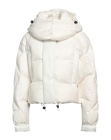White Techno fabric Shell  jacket