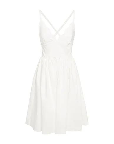White Techno fabric Short dress