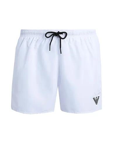 White Techno fabric Swim shorts