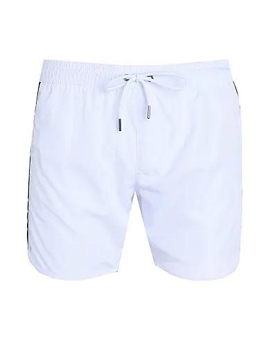 White Techno fabric Swim shorts