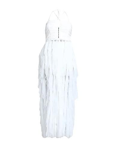 White Tulle Midi dress